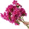 30 Inch Silk Bougainvillea Artificial Flowers,UV Resistant,Pack of 10 pcs, 30 Branch, Faux Flower Stems,Fake Bougainvillea Vines, Using for Wedding & Porch & Home & Party & Garden Decor(Purple Red)